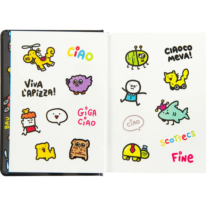 DIARIO DATATO 16 MESI COMIX SCOTTEX BY SIO - BLU