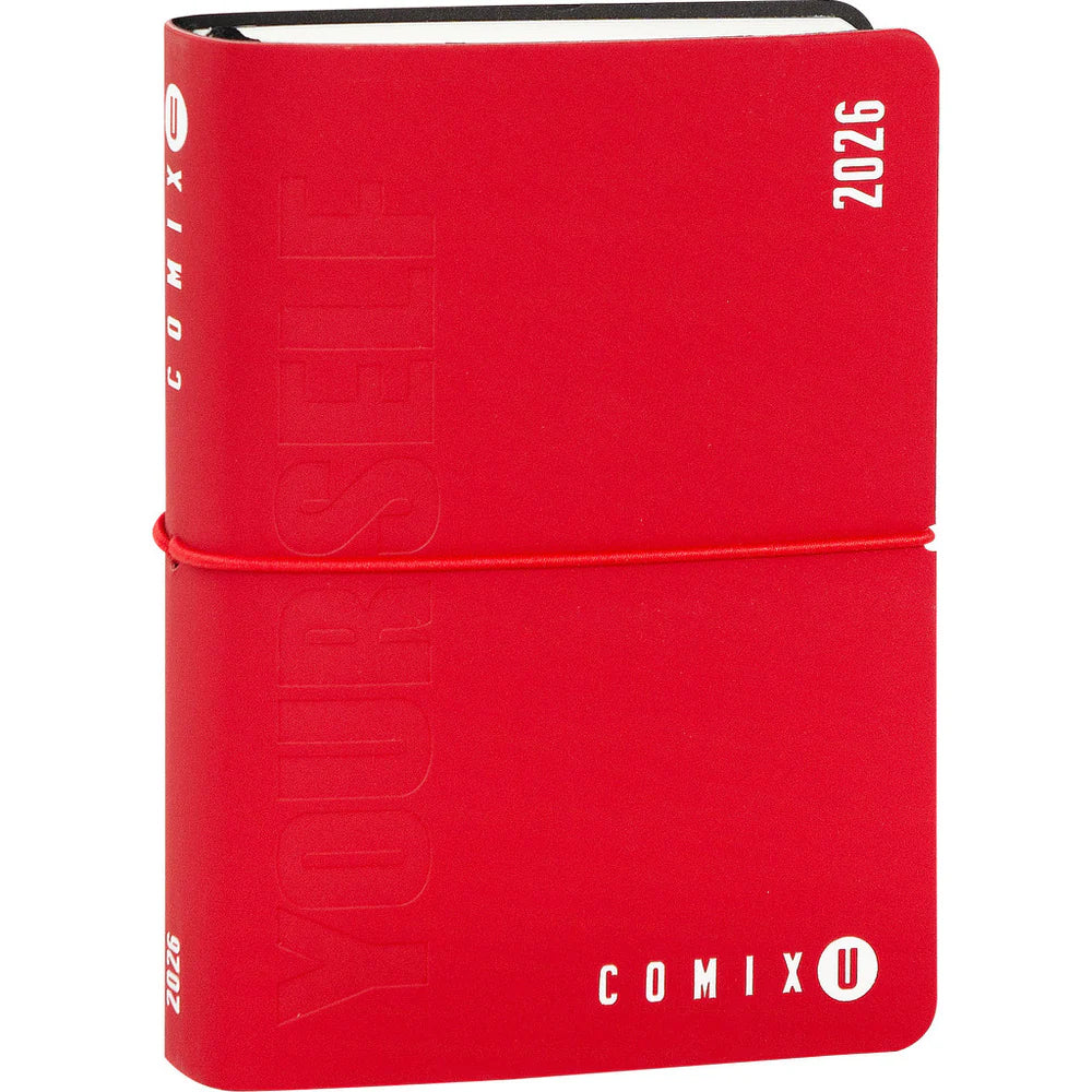 DIARIO AGENDA 16 MESI 2025/26 - COMIX U YOURSELF GIORNALIERA ROSSO