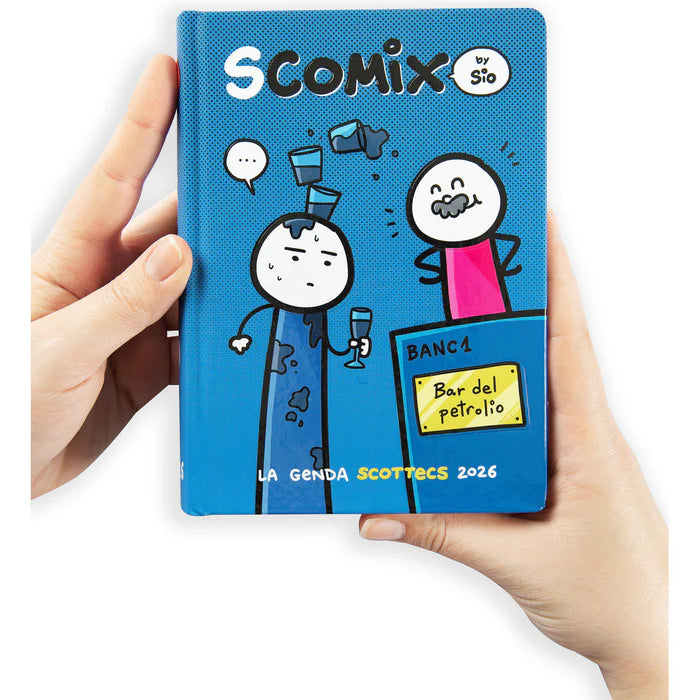DIARIO DATATO 16 MESI COMIX SCOTTEX BY SIO - BLU