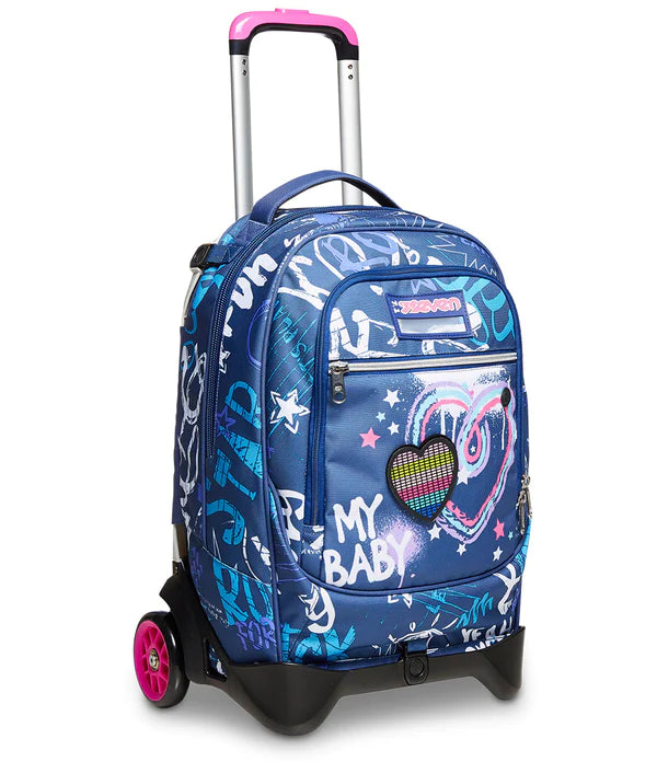 TROLLEY SEVEN 2 RUOTE ROCK ON GIRL