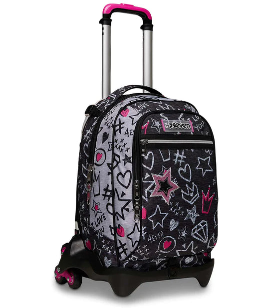 TROLLEY SEVEN 3 RUOTE - ZIPPER GLAMY