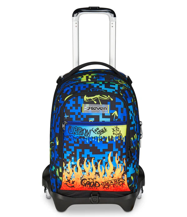 TROLLEY JACK Seven 3 RUOTE - SCRIBBLED FLAME