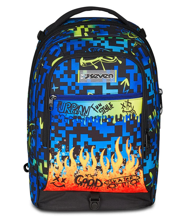 TROLLEY JACK Seven 3 RUOTE - SCRIBBLED FLAME