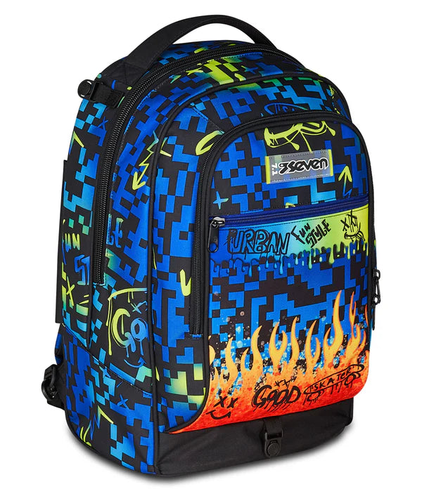 TROLLEY JACK Seven 3 RUOTE - SCRIBBLED FLAME