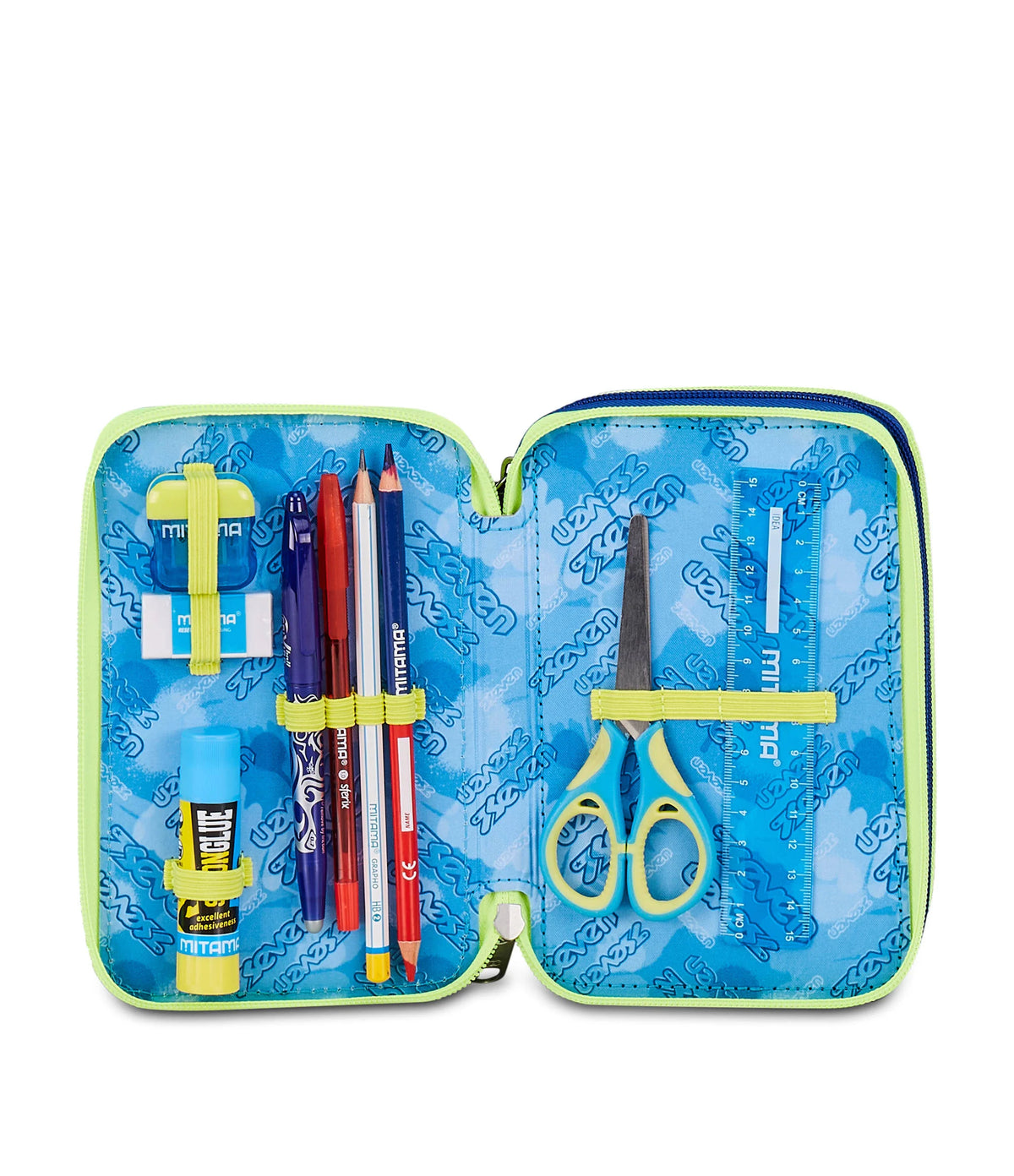 ASTUCCIO SEVEN 3 ZIP - BLU FUSION