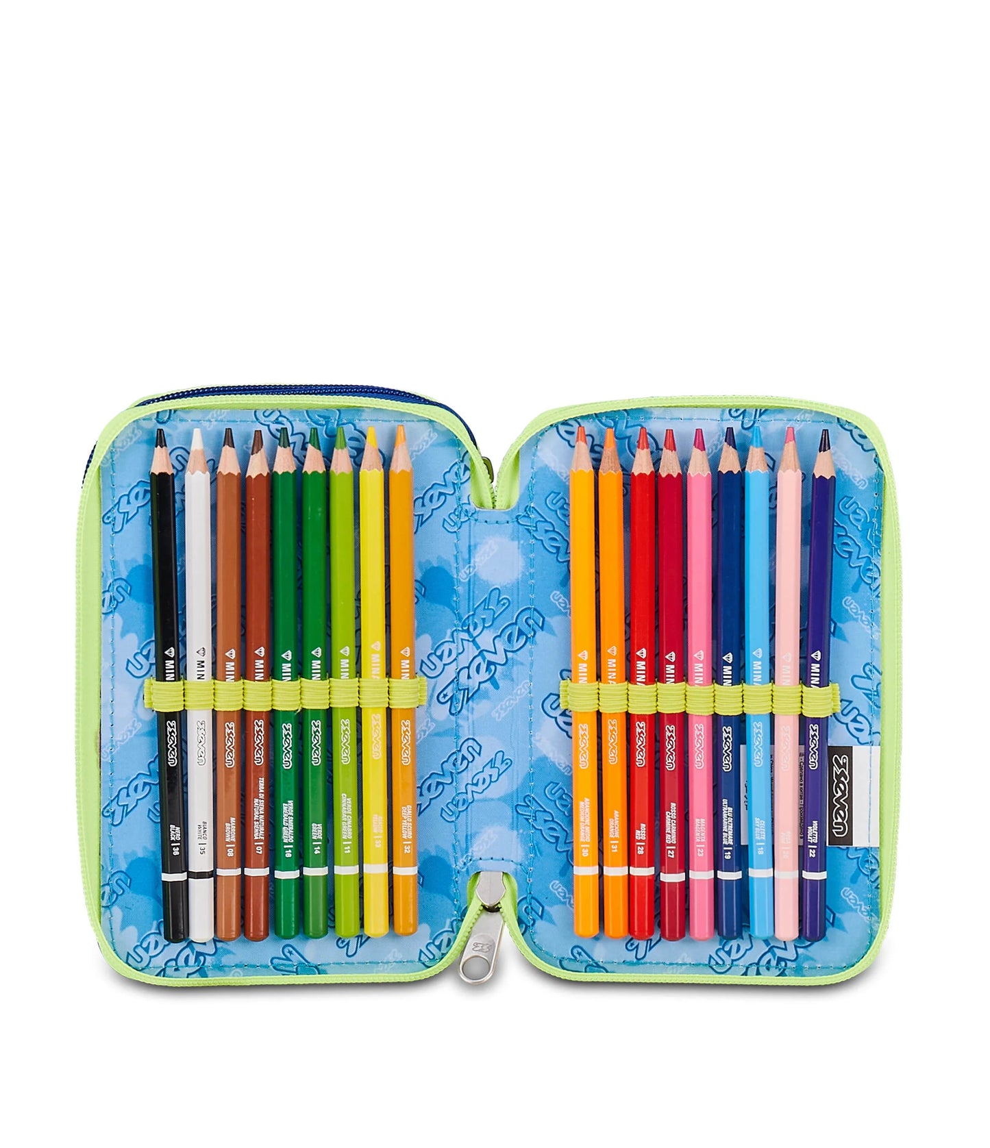 ASTUCCIO SEVEN 3 ZIP - BLU FUSION
