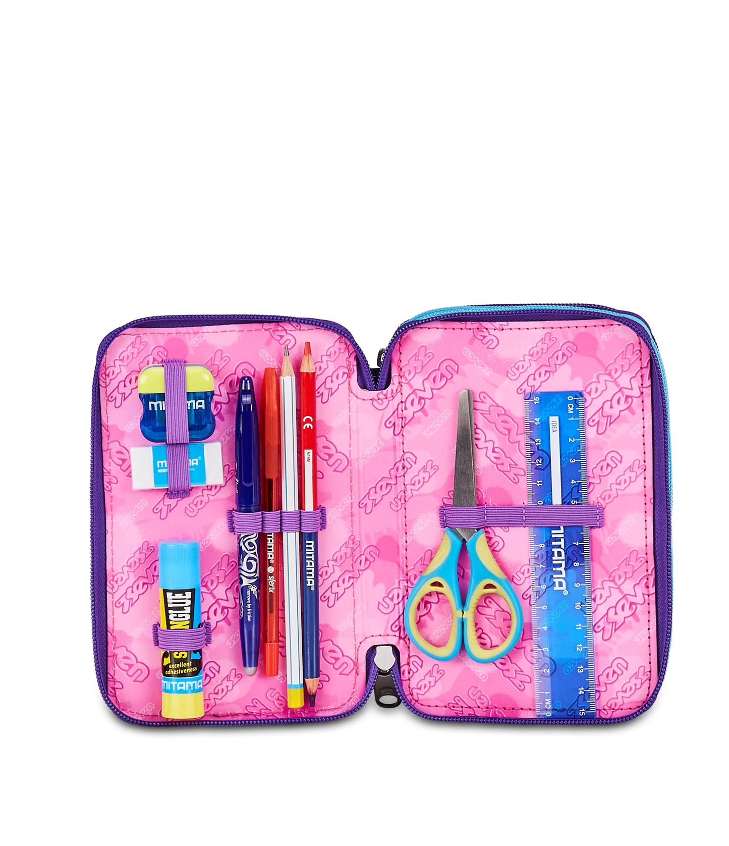 ASTUCCIO SEVEN 3 ZIP - PINK FUSION