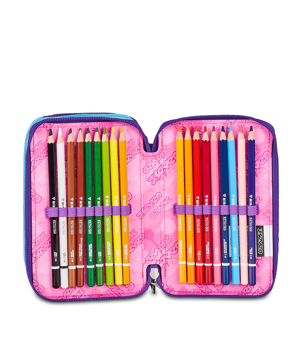 ASTUCCIO SEVEN 3 ZIP - PINK FUSION