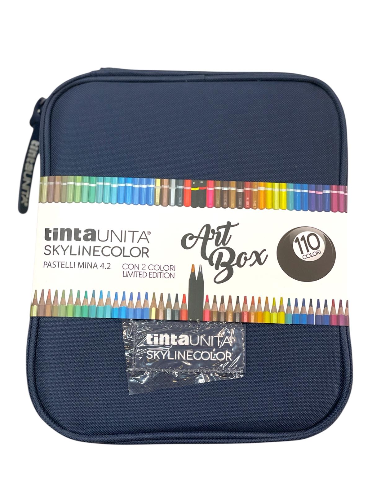 ART BOX PASTELLI IN LEGNO MINA 4.2 - 110 COLORI BLU SCURO
