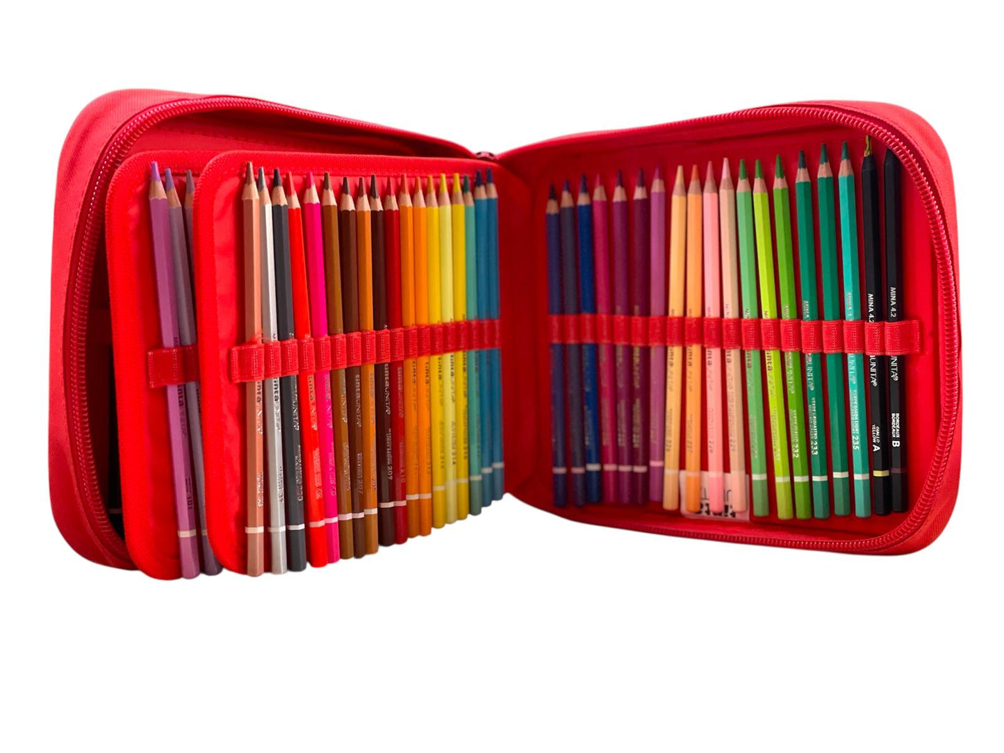 ART BOX PASTELLI IN LEGNO MINA 4.2 - 110 COLORI ROSSO