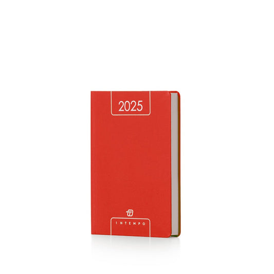 AGENDA GIORNALIERA 2025 IN TEMPO 15 X 21 ROSSO