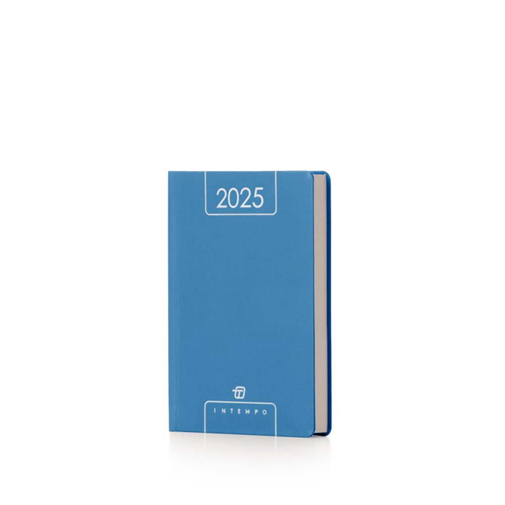 AGENDA GIORNALIERA 2025 IN TEMPO 15 X 21 AZZURRO