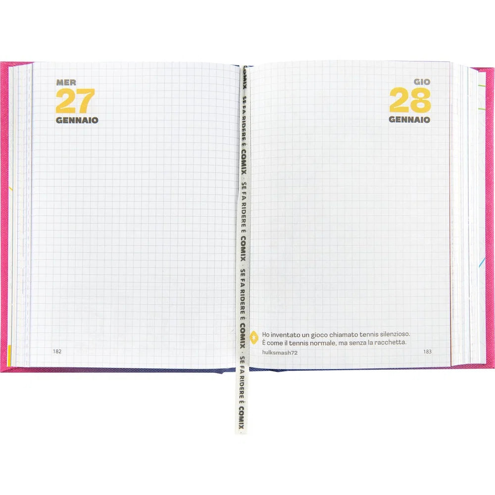 Diario 16 mesi 2026/2027 COMIX SPECIAL - GIORNALIERO STANDARD FUXIA