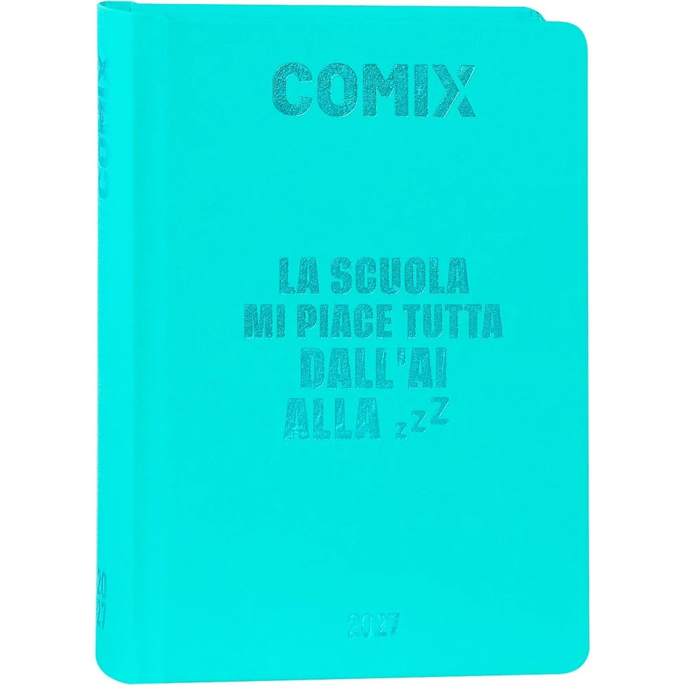 Diario 16 mesi 2026/2027 COMIX - GIORNALIERO MIGNON PLUS TURCHESE