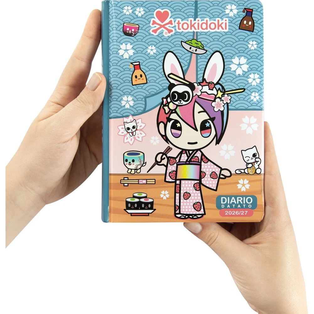 Diario 12 mesi 2026/2027 TOKIDOKI - GIORNALIERO DATATO - AZZURRO