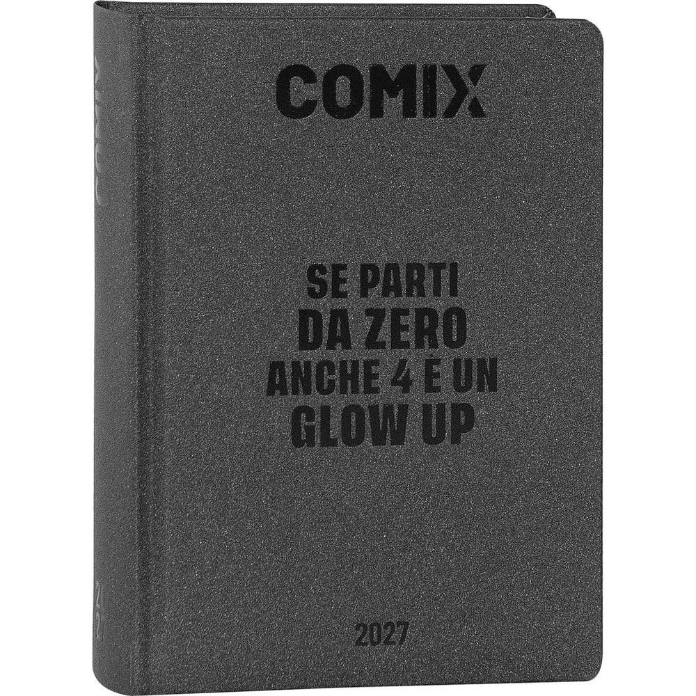 Diario 16 mesi 2026/2027 COMIX - GIORNALIERO MIGNON PLUS CHARCOAL