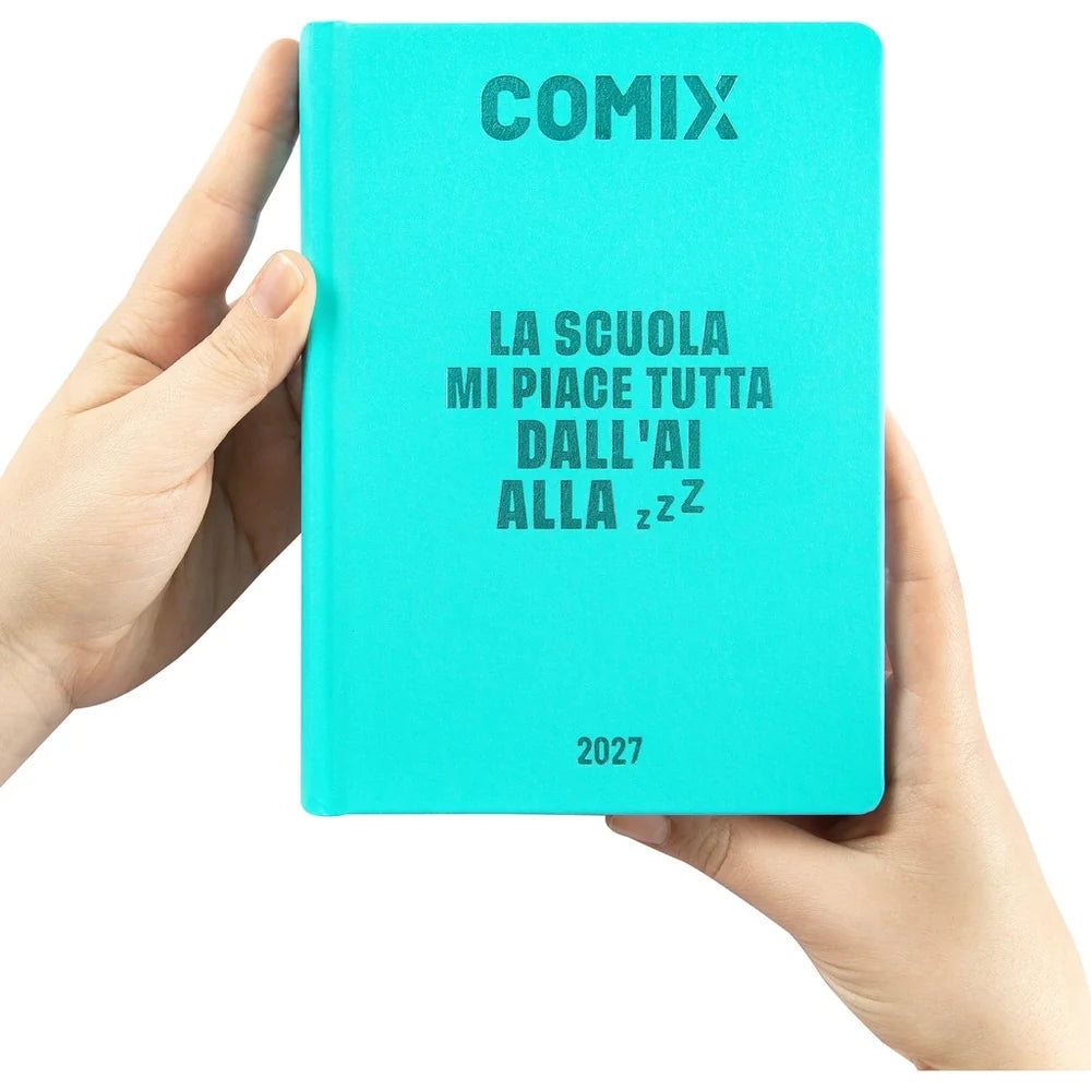 Diario 16 mesi 2026/2027 COMIX - GIORNALIERO MIGNON PLUS TURCHESE
