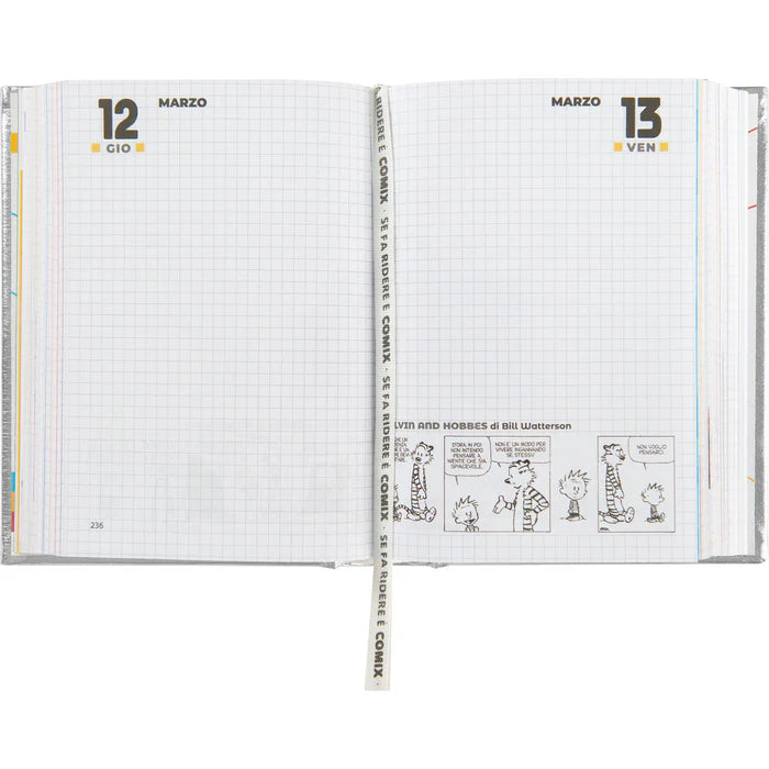 DIARIO DATATO 16 MESI MINI 11 x 15,3 cm - COMIX SPECIAL ARGENTO CUORE