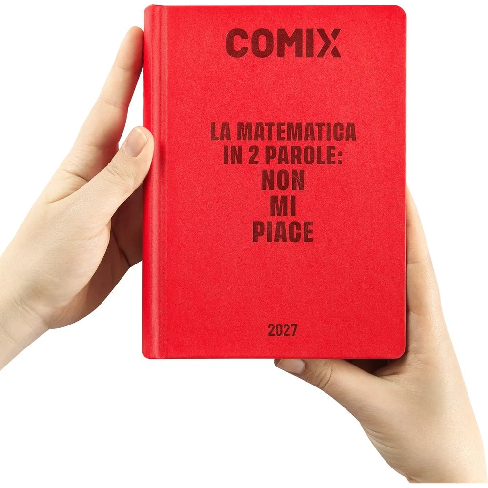 Diario 16 mesi 2026/2027 COMIX - GIORNALIERO MIGNON PLUS ROSSO