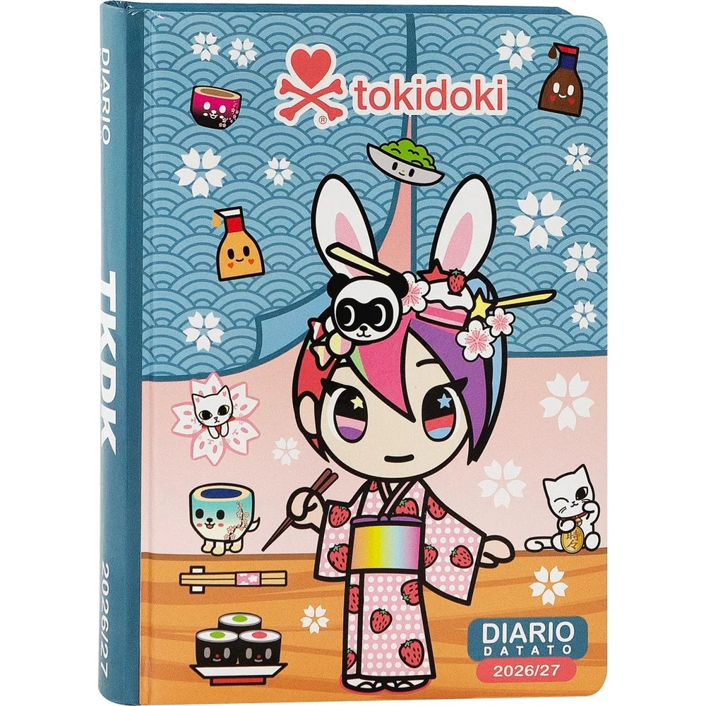 Diario 12 mesi 2026/2027 TOKIDOKI - GIORNALIERO DATATO - AZZURRO