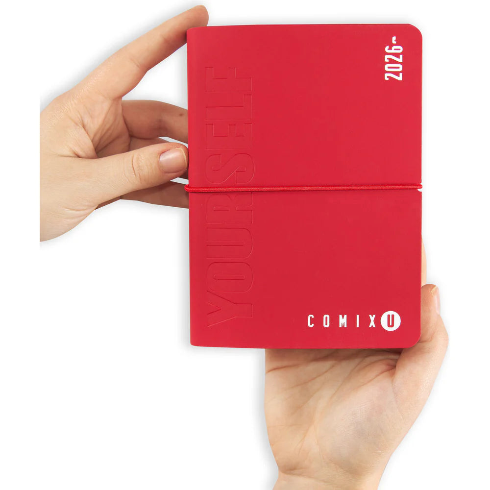 DIARIO AGENDA 16 MESI 2025/26 - COMIX U YOURSELF GIORNALIERA ROSSO