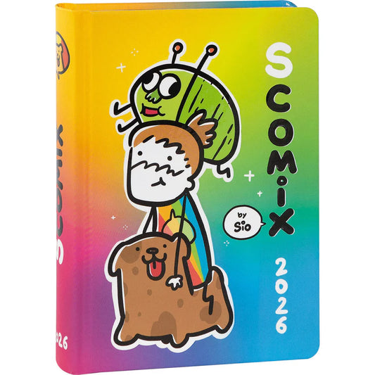 DIARIO DATATO 16 MESI COMIX SCOTTEX BY SIO - RAINBOW