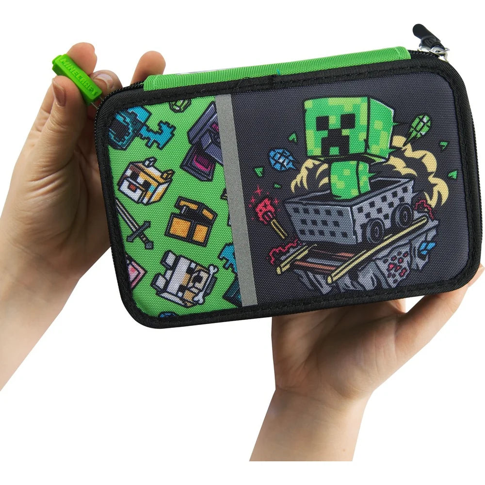 ASTUCCIO 3 ZIP MINECRAFT VERDE