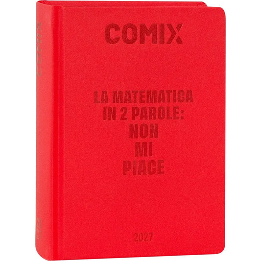 Diario 16 mesi 2026/2027 COMIX - GIORNALIERO MINI ROSSO
