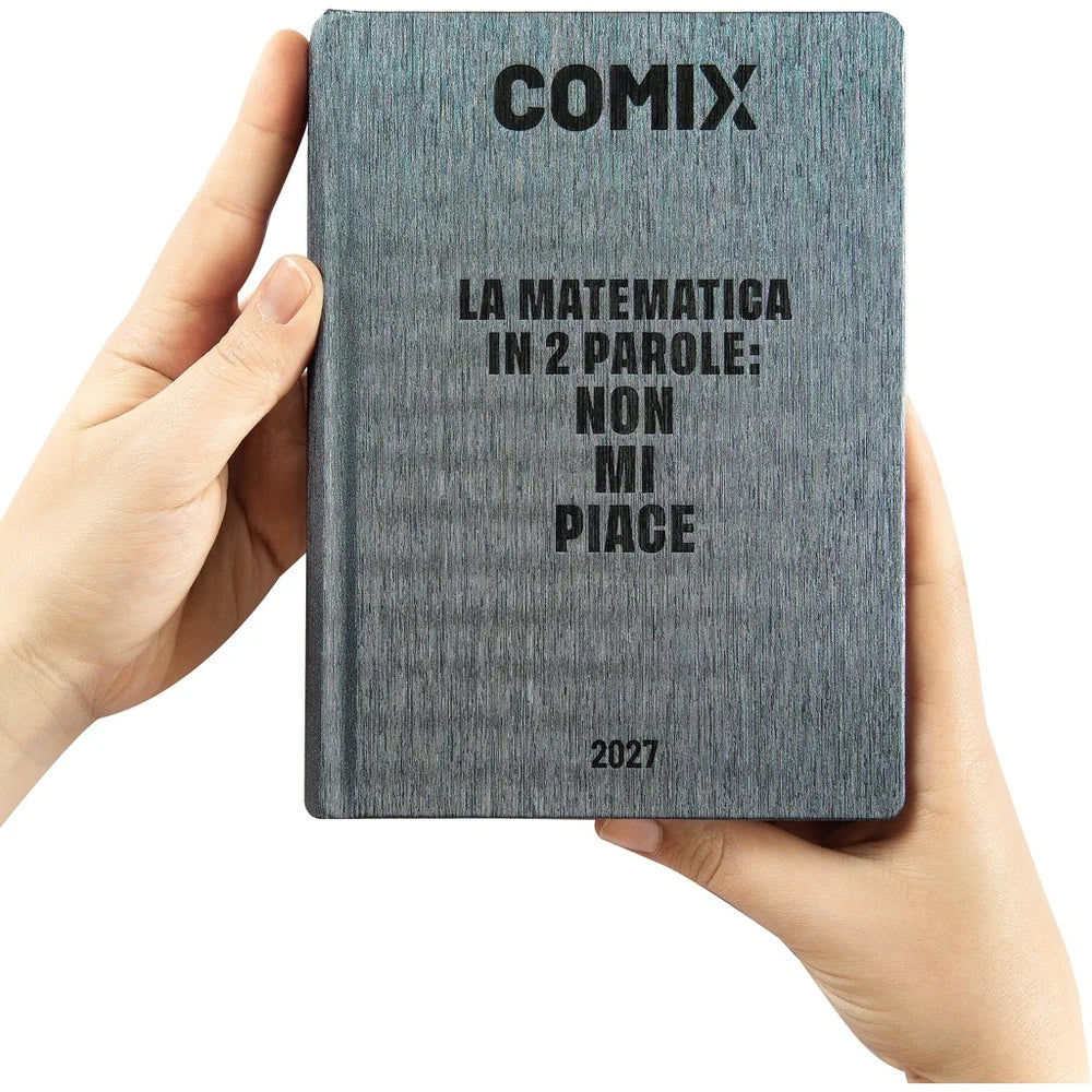 Diario 16 mesi 2026/2027 COMIX - GIORNALIERO MIGNON PLUS GEAR BLACK