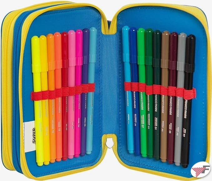 Astuccio 3 zip Super Mario