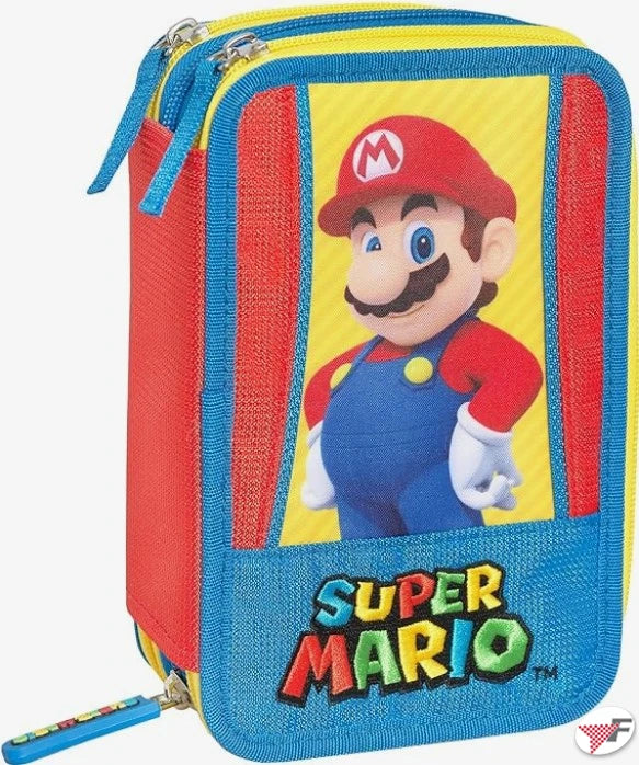 Astuccio 3 zip Super Mario