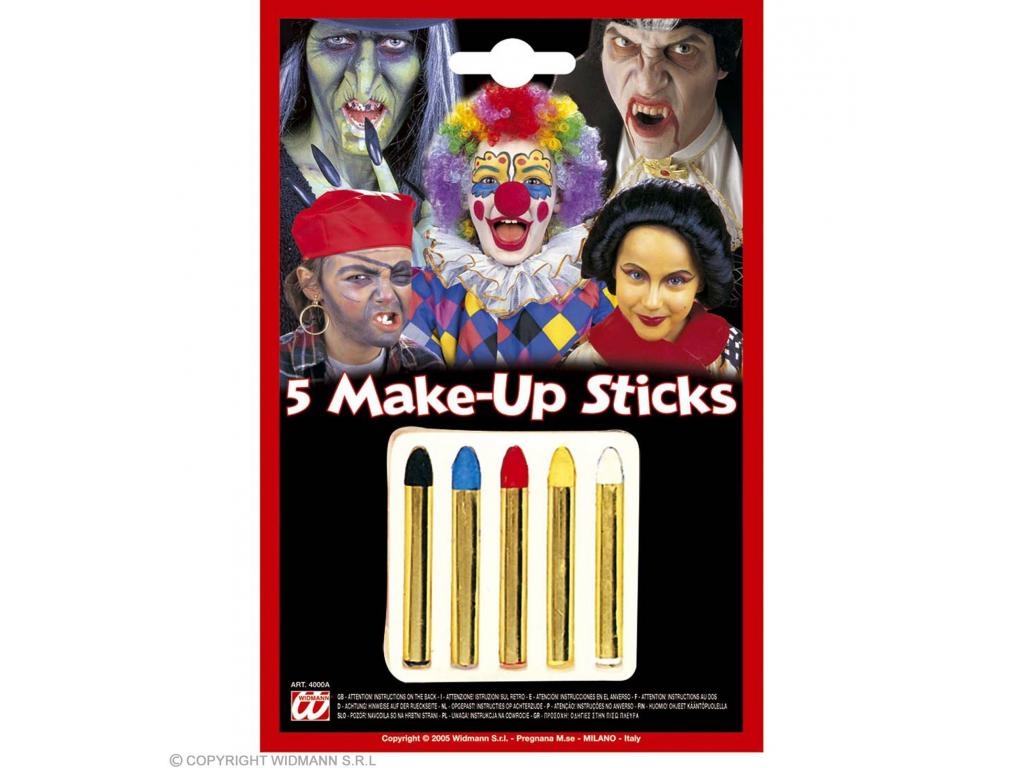 5 Make-up sticks colorati